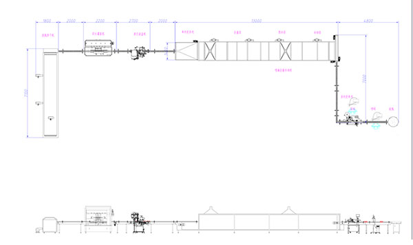 大型香菇醬灌裝機(jī)生產(chǎn)線設(shè)計(jì)圖